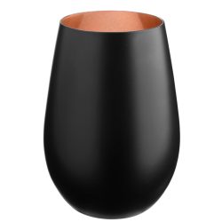 VEGA Becher Joleen; 460 ml, 6.4x12 cm (ØxH); schwarz/kupfer; 6 Stück / Pack