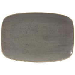 Churchill Chefs Oblong Platte Stonecast Peppercorn; 35.5x24.5 cm (LxB); grau/braun; rechteckig; 6 Stück / Pack