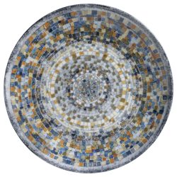 VEGA Teller flach Terra Mosaic; 24.5 cm (Ø); blau/weiss/orange; rund; 6 Stück / Pack