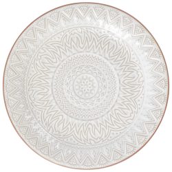 PULSIVA Teller Indie flach; 21x2.5 cm (ØxH); weiss; rund; 4 Stück / Pack