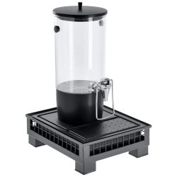 VEGA Saftspender Portland einzeln 1/2; 35.2x29x53 cm (LxBxH); anthrazit/transparent/schwarz