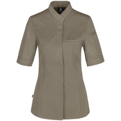 JOBELINE Damen Kochjacke Marco Kurzarm; Kleidergrösse 36; taupe
