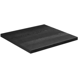 VEGA Indoor-Tischplatte Sumba quadratisch; 60x60 cm (LxB); esche schwarz gebeizt; quadratisch