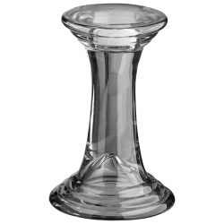 Kerzenhalter Freja; 6.4x12 cm (ØxH); grau; 6 Stück / Pack