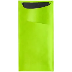 GARCIA DE POU Bestecktasche Besta; 11.2x22.5 cm (BxL); kiwi; 100 Stück / Pack