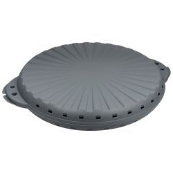 koziol Mehrweg-Pizzabox Move; 39.7x34x5.2 cm (LxBxH); grau; oval; 14 Stück / Pack