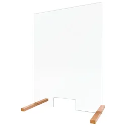 APS Hygiene- und Hustenschutz Anapo; 75x0.5x100 cm (BxTxH); transparent/braun