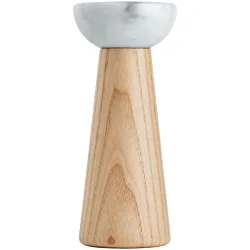 VEGA Salzmühle Marmilo; 6x16 cm (ØxH); hellbraun/weiss