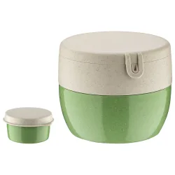 koziol Mehrwegbehälter Bentobox M; 12.7x12x10 cm (LxBxH); grün; rund; 3 Stück / Pack