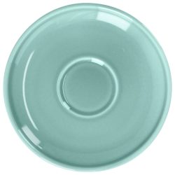 VEGA Espresso-Untertasse Alegria; 12 cm (Ø); türkis; 6 Stück / Pack