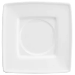 PULSIVA Espresso-Untertasse Jazz; 11x11 cm (LxB); weiss; quadratisch; 6 Stück / Pack
