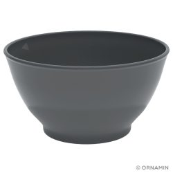 Ornamin Mehrweg Menübowl Curvy Karla Zero Waste; 800 ml, 16x9 cm (ØxH); anthrazit; 10 Stück / Pack