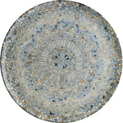 Bonna Pizzateller Luca Mosaic; 32 cm (Ø); orange/dunkelblau/hellblau/gelb/weiss; rund; 6 Stück / Pack