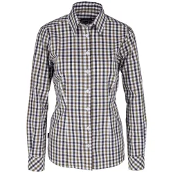 JOBELINE Damenbluse Bailey Langarm; Kleidergrösse 34; schwarz/weiss/braun