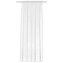 ERWIN M. Transparenter Vorhang Smaragd; 450x245 cm (BxH); weiss