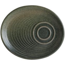 Bonna Kaffee Untertasse Hornfels Ripple; 20x17x2 cm (LxBxH); grau; 12 Stück / Pack