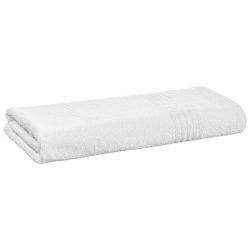ERWIN M. Duschtuch Classico mit Bordüre; 70x140 cm (BxL); weiss; 5 Stück / Pack