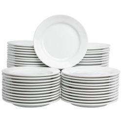 VEGA Vorteilspack Teller flach Base 60-teilig; 21 cm (Ø); weiss; rund; 60 Stück / Pack