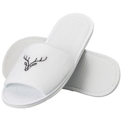 ERWIN M. Hotelslipper Lance Deer offen; weiss; 10 Paar / Pack