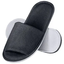 ERWIN M. Hotelslipper Lance offen; Schuhgrösse universal; grau; 10 Paar / Pack
