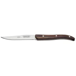 VEGA Laguiole-Messer Picanha mit durchgehender Klinge; 22.5 cm (L); silber, Griff braun; 6 Stück / Pack