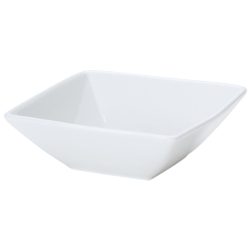 PULSIVA Salatschüssel Jazz; 420 ml, 14x14x4.8 cm (LxBxH); weiss; rechteckig; 6 Stück / Pack