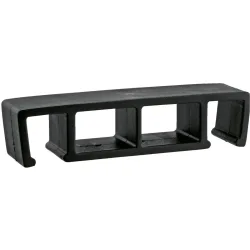 PULSIVA Reihenverbinder für Bankett-Stühle; 12x3x3 cm (BxTxH); schwarz; 2 Stück / Pack