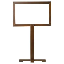 PULSIVA Hygieneschutzwand Amillo; 100x70x155 cm (BxTxH); tabak gebeizt