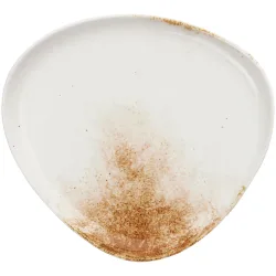 VEGA Teller flach Purior; 26x24x3.2 cm (LxBxH); weiss/braun; rechteckig; 4 Stück / Pack