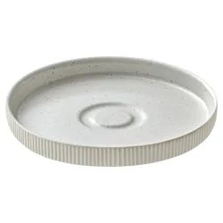 Playground Untertasse Nara Relief; 15x2.5 cm (ØxH); weiss; rund; 6 Stück / Pack