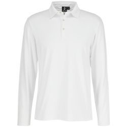 JOBELINE Herren Poloshirt Malme Langarm; Kleidergrösse XL; weiss