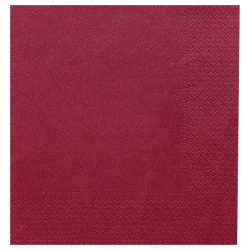 GARCIA DE POU Papierserviette 2-lagig; 39x39 cm (BxL); bordeaux; 100 Stück / Pack