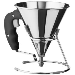de Buyer Mini-Fondanttrichter Kwik; 800 ml, 15x15.5 cm (ØxH); silber; kegelförmig