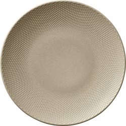 HEART&SOUL Teller flach Pine Relief rund coup; 28x3 cm (ØxH); beige; rund; 6 Stück / Pack