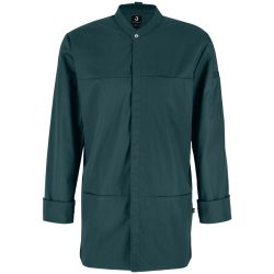 JOBELINE Herren Kochjacke Raphael Langarm; Kleidergrösse 58; petrolgrün