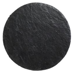 VEGA Naturschieferplatte Patara rund ohne Griff; 30x0.5 cm (ØxH); schwarz; rund; 2 Stück / Pack