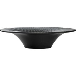 HEART&SOUL Teller tief Pine Relief rund coup; 400 ml, 27x6.5 cm (ØxH); schwarz; rund; 3 Stück / Pack