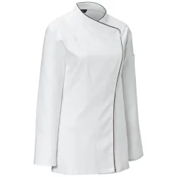 JOBELINE Damenkochjacke Delight; Kleidergrösse 48; weiss/taupe