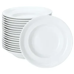 PULSIVA Pastateller Classic; 580 ml, 30x6 cm (ØxH); weiss; rund; 18 Stück / Pack