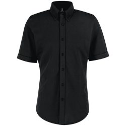 JOBELINE Herren Hemd Piqué Kurzarm; Kleidergrösse 3XL; schwarz