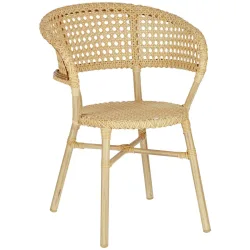 VEGA Wiener Geflecht Stuhl Gussago mit Armlehne; 57x60x78 cm (BxTxH); natur; 2 Stück / Pack