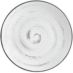 VEGA Teller flach Fungio; 17 cm (Ø); weiss/schwarz; rund; 6 Stück / Pack