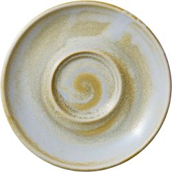 HEART&SOUL Untertasse Perfect Match Breeze; 15.5x2.2 cm (ØxH); gold/hellblau/weiss; rund; 6 Stück / Pack