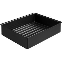 VEGA Basisschale; GN 1/2, 4520 ml, 31.7x25.5x6.8 cm (LxBxH); schwarz; rechteckig