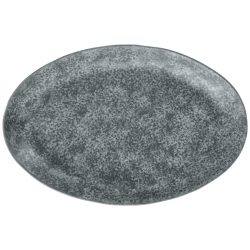 VEGA Platte Arona oval; 35x23.2x3.6 cm (LxBxH); anthrazit; oval; 2 Stück / Pack