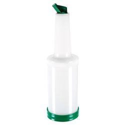 PULSIVA Dosierflasche Party; 850 ml, 9x33 cm (ØxH); weiss/grün; 2 Stück / Pack