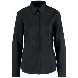 JOBELINE Damen Bluse Porter Langarm, Regular Fit; Kleidergrösse 44; schwarz
