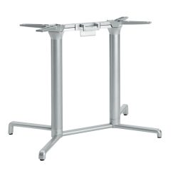 Nardi Doppeltischsäule Scudo; 52x87x71 cm (BxLxH); silber