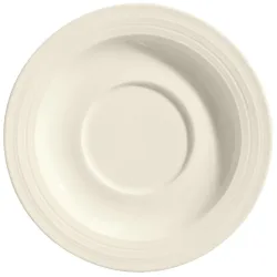 VEGA Suppen-Untertasse Skyline; 17 cm (Ø); cremeweiss; rund; 6 Stück / Pack