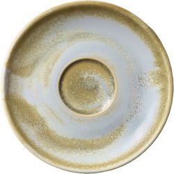 HEART&SOUL Untertasse Perfect Match Breeze; 11.5x1.2 cm (ØxH); gold/hellblau/weiss; rund; 6 Stück / Pack